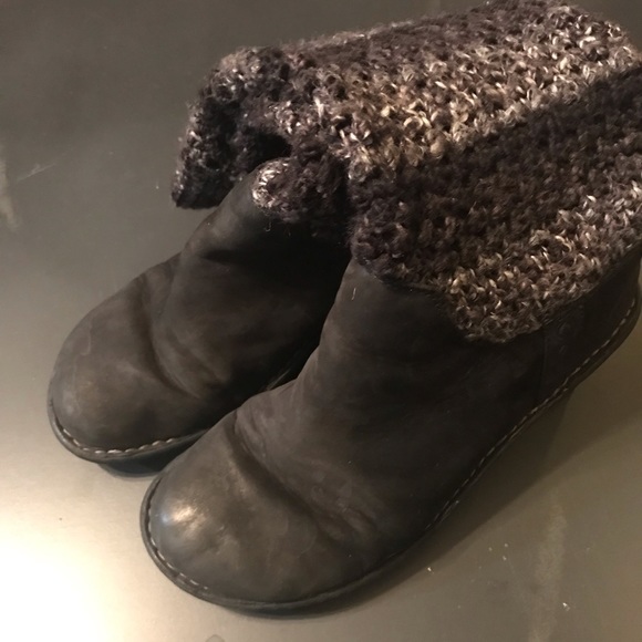 UGG Shoes - UGG, Size 9, Tall Black, wedge heel sweater boots
